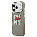 DKNY DKNY iPhone 17 Pro/iPhone 18 Pro Backcoverhoesje Gedrukt hartlogo - Transparant zwart