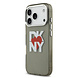 DKNY DKNY iPhone 17 Pro Back-Cover hul - Printed Heart Logo - Durchscheinend Schwarz