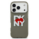 DKNY DKNY iPhone 17 Pro Back-Cover hul - Printed Heart Logo - Durchscheinend Schwarz