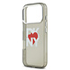 DKNY DKNY iPhone 17 Pro Back cover coque - Printed Heart Logo - Noir translucide DKNY DKNY iPhone 17 Pro Back cover coque - Printed Heart Logo - Noir translucide
