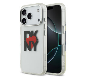 DKNY DKNY iPhone 17 Pro Back cover case - Printed Heart Logo - Translucent Black