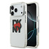 DKNY iPhone 17 Pro Back-Cover hul - Printed Heart Logo - Durchscheinend Schwarz