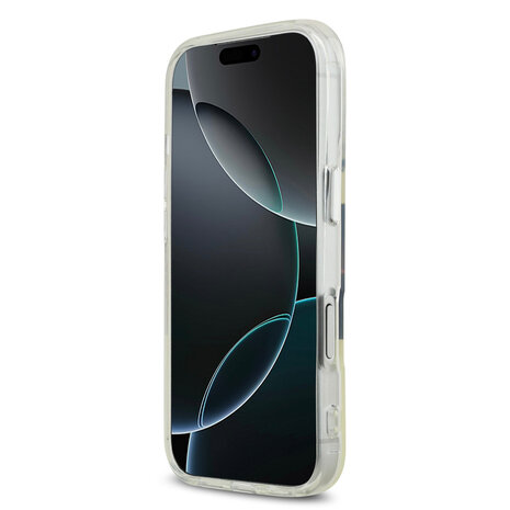 DKNY DKNY iPhone 17 Pro Back-Cover hul - Printed Heart Logo - Durchscheinend Schwarz