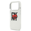 DKNY DKNY iPhone 17 Pro/iPhone 18 Pro Backcoverhoesje Gedrukt hartlogo - Transparant zwart
