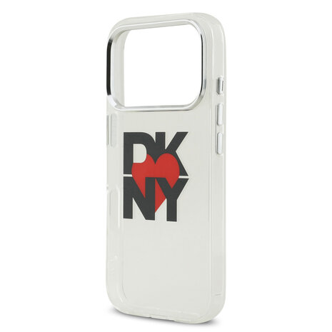 DKNY DKNY iPhone 17 Pro Back cover case - Printed Heart Logo - Translucent Black