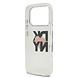 DKNY DKNY iPhone 17 Pro Back cover case - Printed Heart Logo - Translucent Black