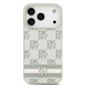 DKNY DKNY iPhone 17 Pro Back cover case - Checkered Pattern With Printed Stripes - Beige DKNY DKNY iPhone 17 Pro Back cover case - Checkered Pattern With Printed Stripes - Beige