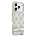 DKNY DKNY iPhone 17 Pro/iPhone 18 Pro Handyhülle Karomuster mit gedruckten Streifen - Beige
