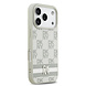 DKNY DKNY iPhone 17 Pro Back cover case - Checkered Pattern With Printed Stripes - Beige DKNY DKNY iPhone 17 Pro Back cover case - Checkered Pattern With Printed Stripes - Beige