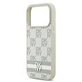 DKNY DKNY iPhone 17 Pro/iPhone 18 Pro Handyhülle Karomuster mit gedruckten Streifen - Beige