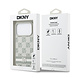 DKNY DKNY iPhone 17 Pro Back cover case - Checkered Pattern With Printed Stripes - Beige DKNY DKNY iPhone 17 Pro Back cover case - Checkered Pattern With Printed Stripes - Beige