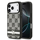 DKNY DKNY iPhone 17 Pro Backcover hoesje - Checkered Pattern With Printed Stripes - Zwart