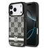 DKNY iPhone 17 Pro Backcover hoesje - Checkered Pattern With Printed Stripes - Zwart