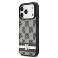DKNY DKNY iPhone 17 Pro/iPhone 18 Pro Handyhülle Karomuster mit gedruckten Streifen - Schwarz
