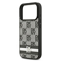DKNY DKNY iPhone 17 Pro/iPhone 18 Pro Handyhülle Karomuster mit gedruckten Streifen - Schwarz