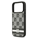 DKNY DKNY iPhone 17 Pro Back cover coque - Checkered Pattern With Printed Stripes - Noir DKNY DKNY iPhone 17 Pro Back cover coque - Checkered Pattern With Printed Stripes - Noir