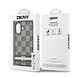 DKNY DKNY iPhone 17 Backcover hoesje - Checkered Pattern With Printed Stripes - Zwart