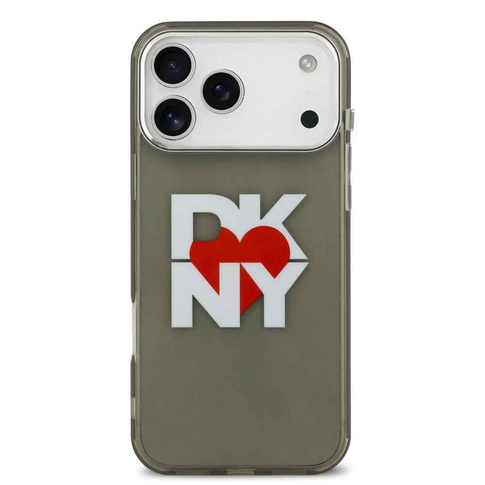 DKNY DKNY iPhone 17 Pro Max Back-Cover hul - Printed Heart Logo - Durchscheinend Schwarz DKNY DKNY iPhone 17 Pro Max Back-Cover hul - Printed Heart Logo - Durchscheinend Schwarz