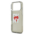 DKNY DKNY iPhone 17 Pro Max/iPhone 18 Pro Max Backcoverhoesje Gedrukt hartlogo - Transparant zwart