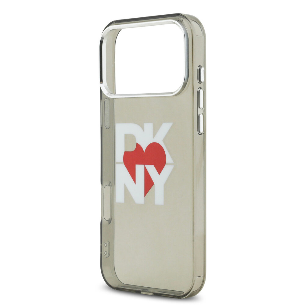 DKNY DKNY iPhone 17 Pro Max Back cover case - Printed Heart Logo - Translucent Black DKNY DKNY iPhone 17 Pro Max Back cover case - Printed Heart Logo - Translucent Black