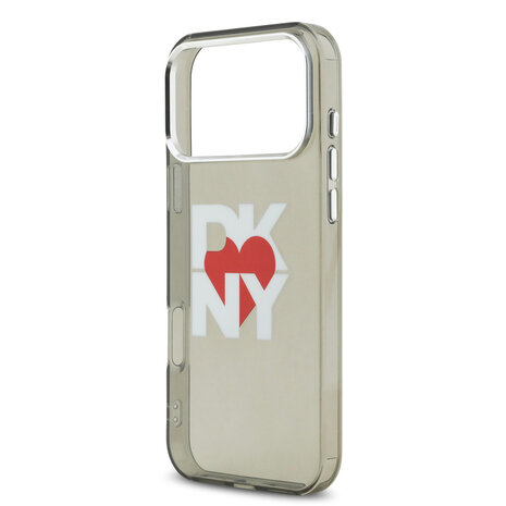 DKNY DKNY iPhone 17 Pro Max Back-Cover hul - Printed Heart Logo - Durchscheinend Schwarz DKNY DKNY iPhone 17 Pro Max Back-Cover hul - Printed Heart Logo - Durchscheinend Schwarz