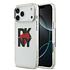 DKNY iPhone 17 Pro Max Back cover coque - Printed Heart Logo - Noir translucide