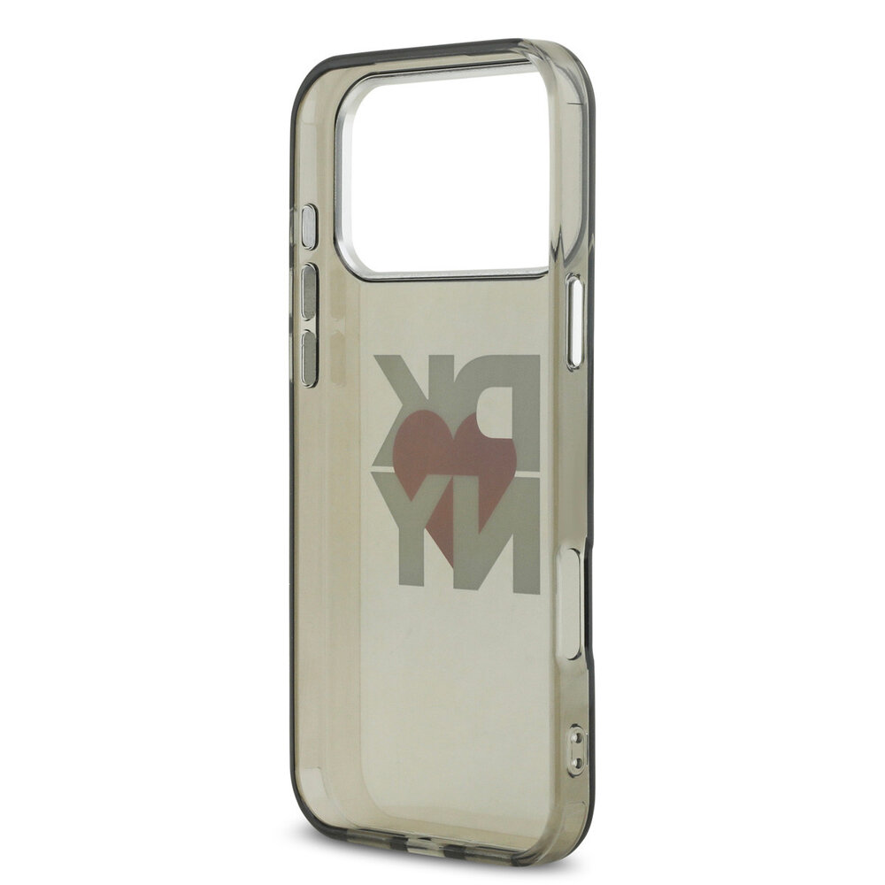 DKNY DKNY iPhone 17 Pro Max Back cover case - Printed Heart Logo - Translucent Black DKNY DKNY iPhone 17 Pro Max Back cover case - Printed Heart Logo - Translucent Black