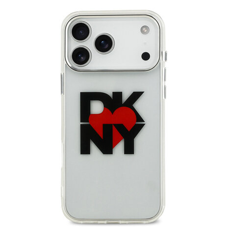 DKNY DKNY iPhone 17 Pro Max Back cover case - Printed Heart Logo - Translucent Black DKNY DKNY iPhone 17 Pro Max Back cover case - Printed Heart Logo - Translucent Black