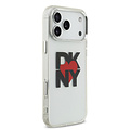 DKNY DKNY iPhone 17 Pro Max/iPhone 18 Pro Max Handyhülle Gedrucktes Herzlogo - Transparentes Schwarz