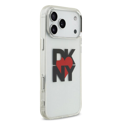 DKNY DKNY iPhone 17 Pro Max Back cover case - Printed Heart Logo - Translucent Black DKNY DKNY iPhone 17 Pro Max Back cover case - Printed Heart Logo - Translucent Black