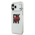 DKNY DKNY iPhone 17 Pro Max/iPhone 18 Pro Max Backcoverhoesje Gedrukt hartlogo - Transparant zwart