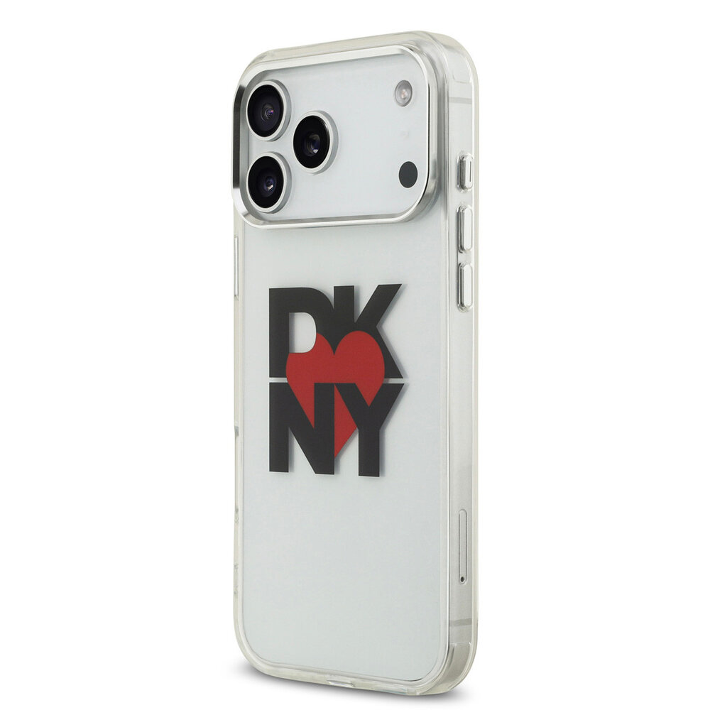 DKNY DKNY iPhone 17 Pro Max Back-Cover hul - Printed Heart Logo - Durchscheinend Schwarz DKNY DKNY iPhone 17 Pro Max Back-Cover hul - Printed Heart Logo - Durchscheinend Schwarz