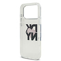 DKNY DKNY iPhone 17 Pro Max/iPhone 18 Pro Max Handyhülle Gedrucktes Herzlogo - Transparentes Schwarz