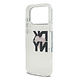 DKNY DKNY iPhone 17 Pro Max Back cover coque - Printed Heart Logo - Noir translucide