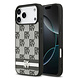 DKNY DKNY iPhone 17 Pro Max Back cover coque - Checkered Pattern With Printed Stripes - Noir