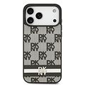 DKNY DKNY iPhone 17 Pro Max/iPhone 18 Pro Max Backcoverhoesje Ruitpatroon met gedrukte strepen - Zwart