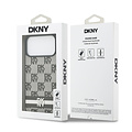 DKNY DKNY iPhone 17 Pro Max/iPhone 18 Pro Max Backcoverhoesje Ruitpatroon met gedrukte strepen - Zwart
