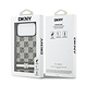 DKNY DKNY iPhone 17 Pro Max Back cover case - Checkered Pattern With Printed Stripes - Black