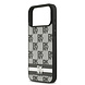DKNY DKNY iPhone 17 Pro Max Back-Cover hul - Checkered Pattern With Printed Stripes - Schwarz DKNY DKNY iPhone 17 Pro Max Back-Cover hul - Checkered Pattern With Printed Stripes - Schwarz