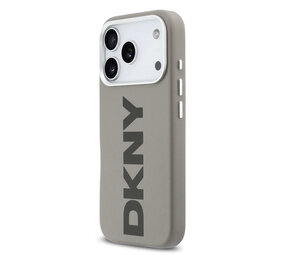 DKNY DKNY iPhone 17 Pro Back-Cover hul - MagSafe - Full Wrap With Large Vertical Logo - Beige