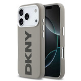 DKNY DKNY iPhone 17 Pro Back cover coque - MagSafe - Full Wrap With Large Vertical Logo - Beige