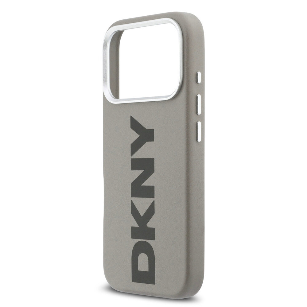 DKNY DKNY iPhone 17 Pro Back cover coque - MagSafe - Full Wrap With Large Vertical Logo - Beige