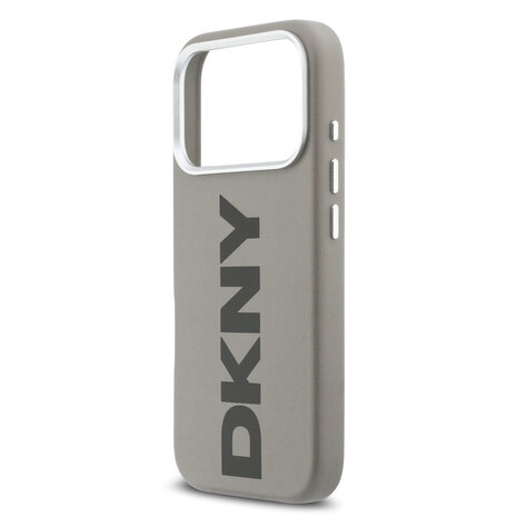 DKNY DKNY iPhone 17 Pro Back-Cover hul - MagSafe - Full Wrap With Large Vertical Logo - Beige