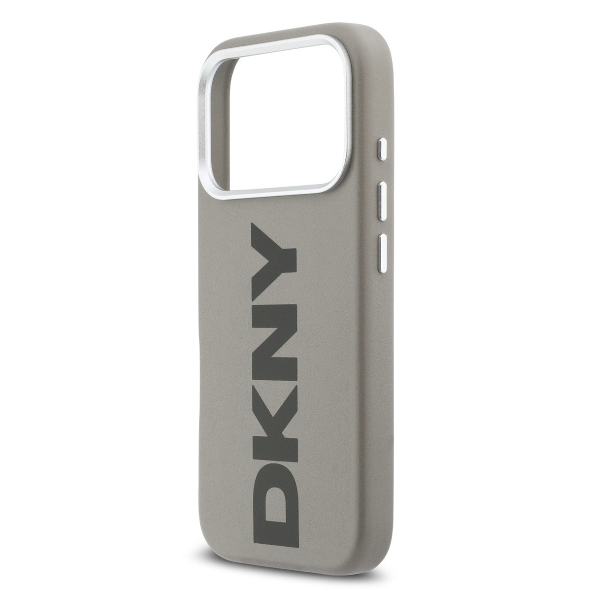 DKNY DKNY iPhone 17 Pro Backcover hoesje - MagSafe - Full Wrap With Large Vertical Logo - Beige, foto 6 van 6