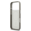 DKNY DKNY iPhone 17 Pro/iPhone 18 Pro Handyhülle MagSafe Vollständig bezogen mit großem vertikalem Logo - Beige