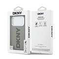 DKNY DKNY iPhone 17 Pro/iPhone 18 Pro Handyhülle MagSafe Vollständig bezogen mit großem vertikalem Logo - Beige