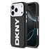 DKNY iPhone 17 Pro Back cover coque - MagSafe - Full Wrap With Large Vertical Logo - Noir