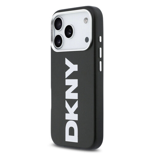 DKNY DKNY iPhone 17 Pro Back cover case - MagSafe - Full Wrap With Large Vertical Logo - Black