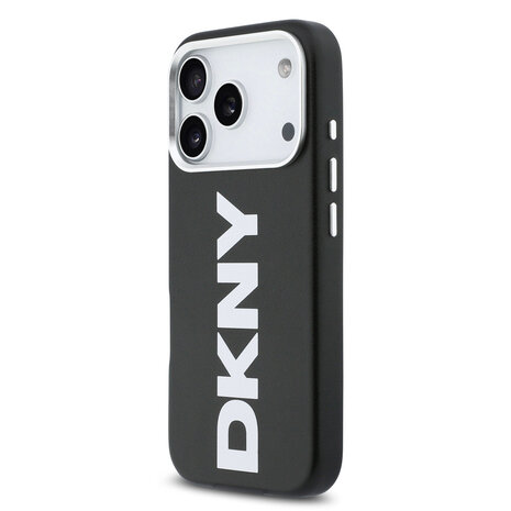 DKNY DKNY iPhone 17 Pro Back cover case - MagSafe - Full Wrap With Large Vertical Logo - Black