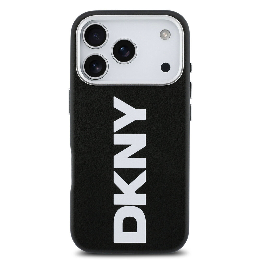 DKNY DKNY iPhone 17 Pro Back cover case - MagSafe - Full Wrap With Large Vertical Logo - Black